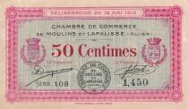 France 50 Centimes - Chambre de Commerce de Moulins et Lapalisse - 1916 - S&eacute;rie 108