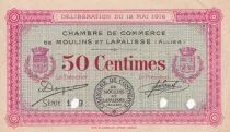 France 50 Centimes - Chambre de Commerce de Moulins et Lapalisse - 1916 - Sp&eacute;cimen
