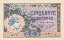 France 50 Centimes - Chambre de commerce de Paris - 1920 - S&eacute;rie A.5