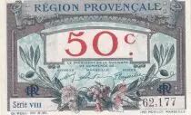 France 50 Centimes - Chambre de commerce de R&eacute;gion proven&ccedil;ale  - S&eacute;rie VIII - P.102-1