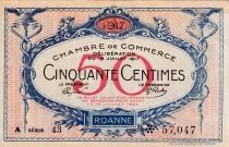 France 50 Centimes - Chambre de Commerce de Roanne - 18-07-1917