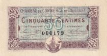 France 50 Centimes - Chambre de commerce de Toulouse - Série I - Petit numéro - P.122-22