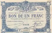 France 50 Centimes - Chambre de commerce du Havre - 1916 - Num&eacute;ro 419995