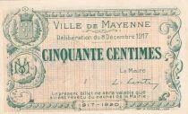 France 50 Centimes - City -  Mayenne - 08-12-1917