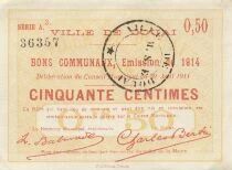 France 50 Centimes - City of Douai - 30-08-1914 - Serial A3