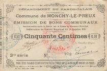 France 50 Centimes - City of Monchy-le-Preux - 24-10-1915