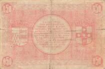 France 50 Centimes - City of Roubaix and Tourcoing - Serial AB40