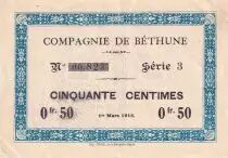 France 50 centimes - Compagnie de Béthune - 01-03-1916 - Série 3