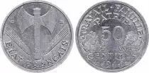 France 50 Centimes - Etat Fran&ccedil;ais - Bazor - 1944 B