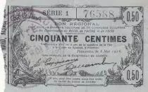 France 50 Centimes - Fourmies - Bon R&eacute;gional - 08-05-1916 - S&eacute;rie 1