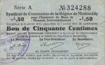 France 50 Centimes - Montmedy Region - 07-07-1916