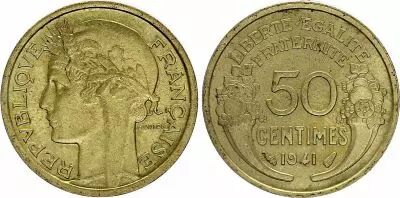 France 50 Centimes - Morlon - 1941