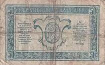 France 50 Centimes - Tr&eacute;sorerie aux arm&eacute;es - 1917 - S&eacute;rie B - TB - VF.01.02