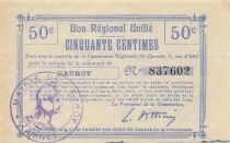 France 50 Centimes - Unified Regional Bill - City of Nauroy