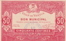 France 50 centimes - Ville de Vertus - 01-05-1917