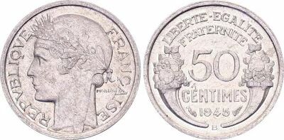 France 50 Centimes, Morlon - 1945 - B Beaumont-le-Roger