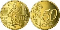 France 50 centimes 2002 - Frappe Belle Epreuve - issu de coffret