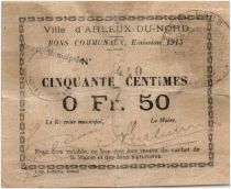 France 50 Centimes Arleux City - 1915