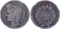 France 50 Centimes Ceres - 1850 A Paris Silver
