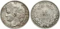 France 50 Centimes C&eacute;r&egrave;s - III e Republic - 1895 A Paris - XF+