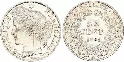 France 50 Centimes Ceres - III�me R�publique - 1895 A Paris