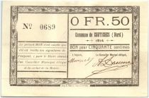 France 50 Centimes Coutiches City - 1914
