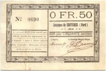 France 50 Centimes Coutiches City - 1914