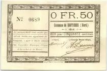 France 50 Centimes Coutiches Commune - 1914