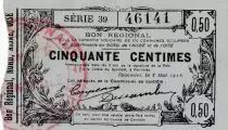 France 50 Centimes Fourmies - 08/05/1916