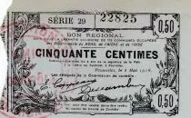 France 50 Centimes Fourmies - 08/05/1916