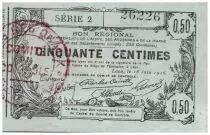 France 50 Centimes Laon R&eacute;gional - 1916