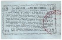 France 50 Centimes Laon Régional - 1916