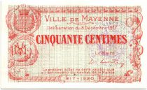 France 50 Centimes Mayenne City - 1917