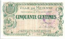 France 50 Centimes Mayenne Ville - 1917