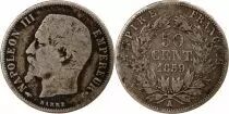 France 50 Centimes Napol&eacute;on III  - Argent - 1859 A Paris