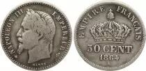 France 50 Centimes Napol&eacute;on III  1864  A Paris