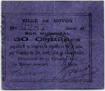 France 50 Centimes Noyon City - 1915