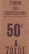 France 50 Centimes Paris Union des coop&eacute;ratives
