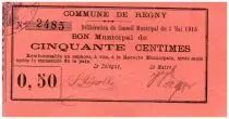 France 50 Centimes Regny City - 1915
