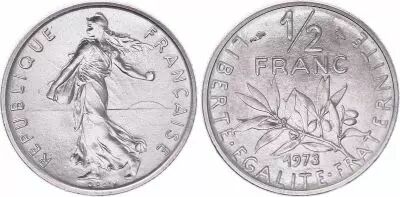 France 50 Centimes Seed Sower - 1973 - UNC