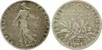 France 50 Centimes Semeuse - 1909 Argent