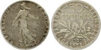 France 50 Centimes Semeuse - 1909 Silver