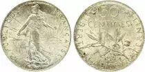 France 50 Centimes Semeuse - 1916 - Argent SUP