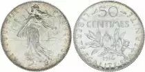 France 50 Centimes Semeuse - 1916 FDC