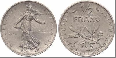France 50 Centimes Semeuse - 1965 Essai