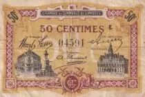France 50 Cents - Chamber of Commerce -  Limoges - 1918 - Série E