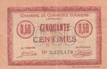 France 50 cents - Chamber of Commerce - Amiens - 1915