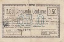 France 50 cents - Chamber of Commerce - Amiens - 1920