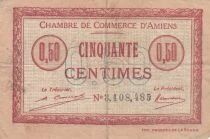 France 50 cents - Chamber of Commerce - Amiens - 1920
