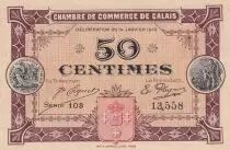 France 50 Cents - Chamber of Commerce - Calais - 1916 - Série 103